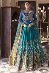 Maria Osama Khan - Riwayat - 008 - Gold - Lehenga - Choli - Studio by TCS
